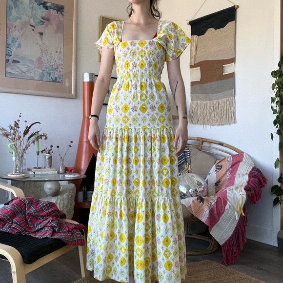 🌼 Handmade Vintage Maxi Dress 🌸 Sz Small - Picture 8 of 10